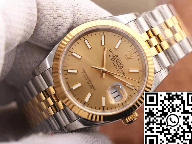EW Minimalist Rolex Champagne Datejust 659 Factory M126233-0015 Dial 0718